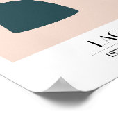 Abstracte Vormen Scandinavische Tentoonstelling Ge Poster (Hoek)