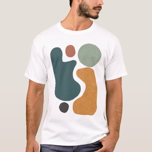 Abstracte vormen t-shirt (Voorkant)