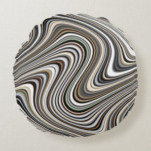 Abstracte vormen voor de bocht rond kussen