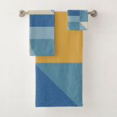 Abstracte vormgeving met middengeometrie bad handdoek (Insitu)