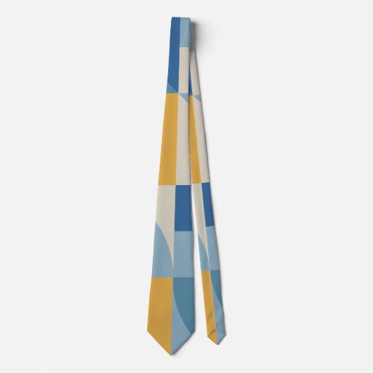Abstracte vormgeving met middengeometrie stropdas (Voorkant)