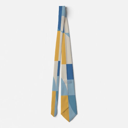 Abstracte vormgeving met middengeometrie stropdas (Achterkant)