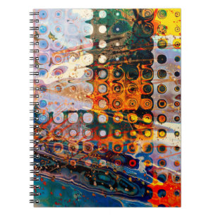 abstracte vormgeving van de kunstvorm, achtergrond notitieboek