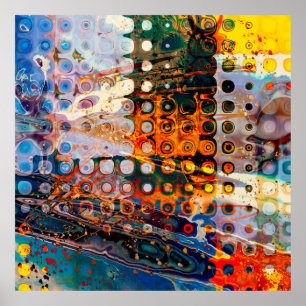 abstracte vormgeving van de kunstvorm, achtergrond poster