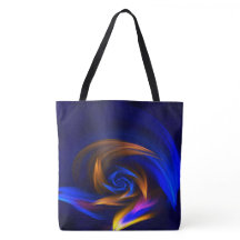 Abstracte Vortex Vorm Blauw Sinaasappel