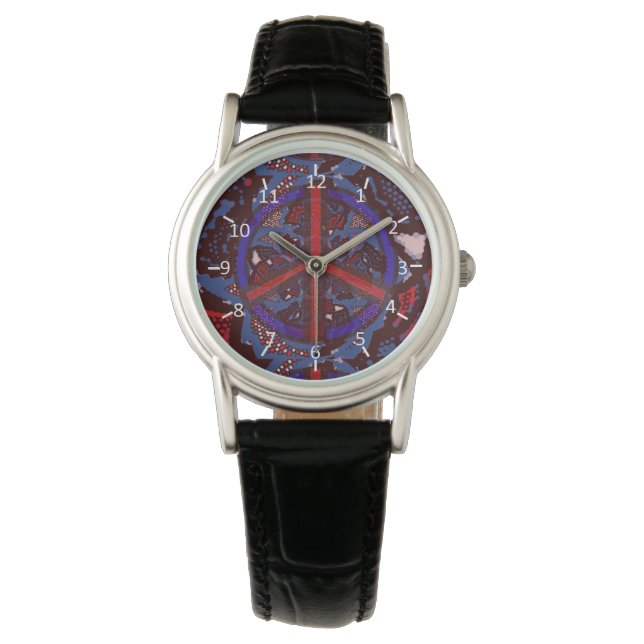 Abstracte vrede horloge (Voorkant)