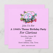 Abstracte vredesgebaren scrollen op zaterdag kaart (Voorkant / Achterkant)