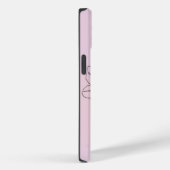 Abstracte vrouw en vlinder lijn kunst in Paarse Case-Mate iPhone Case (Achterkant / Rechts)