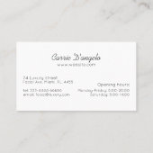 Abstracte vrouw gezicht voor haar en make-up bedri visitekaartje (Achterkant)