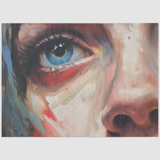 Abstracte vrouw III tissuepapier (Voorkant)
