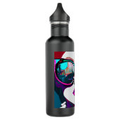 Abstracte Vrouw in Zonnebril City Reflection Waterfles (Links)