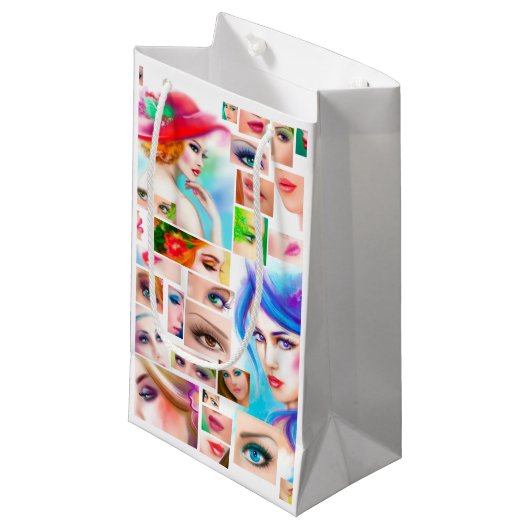 Abstracte vrouw klein cadeauzakje (Voorkant Gekanteld)