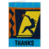 Abstracte vrouw met koffie (Voorkant)