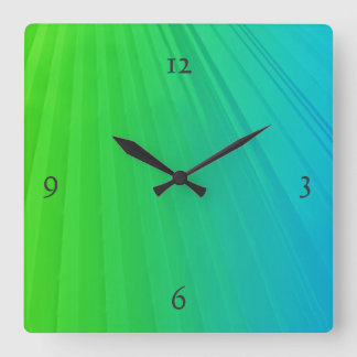 ABSTRACTE WALL CLOCK VIERKANTE KLOK