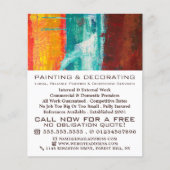 Abstracte wand, schilder en decorator flyer (Voorkant)