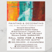 Abstracte wand, schilder en decorator flyer (Voorkant)