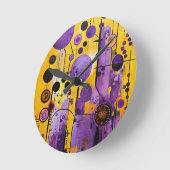 Abstracte wandklok ronde klok (Hoek)