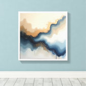 Abstracte wandkunst canvas afdruk (Insitu (Houten vloer))