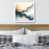 Abstracte wandkunst canvas afdruk (Insitu (Slaapkamer))