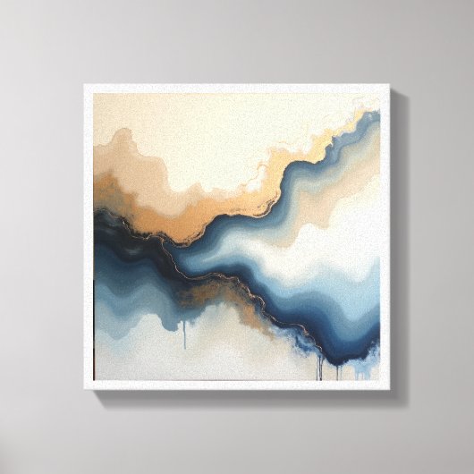 Abstracte wandkunst canvas afdruk (Voorkant)