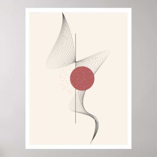 Abstracte wandkunst poster (Voorkant)