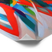 Abstracte wandkunst van Chaos Poster (Hoek)