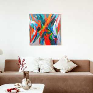 Abstracte wandkunst van Chaos Poster
