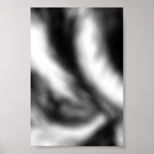 Abstracte wandkunst zwart en wit poster