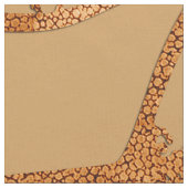 Abstracte Warm Copper Leaves Skeletten Stof (Close Up)