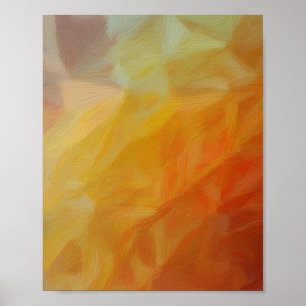 Abstracte Warmte: Impressionistische Mozaïek Poster