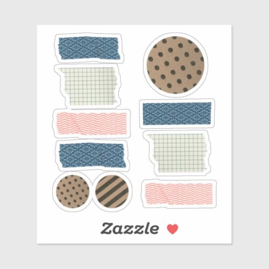 Abstracte Washi Tape Scrapbooking Stickers (Vel)