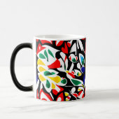 Abstracte waterdruppels | Vibrant geometrisch Magische Mok (Links)