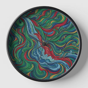 Abstracte Waterval Cascade Juweeltoon Kunstklokken
