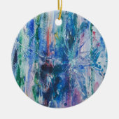 Abstracte waterval keramisch ornament (Voorkant)