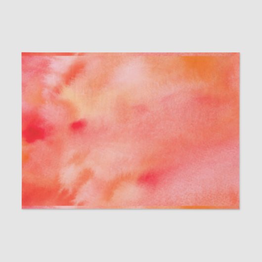 Abstracte Waterverf Achtergrond - Oranje Tissuepapier (Voorkant)