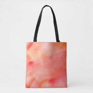 Abstracte Waterverf Achtergrond - Oranje Tote Bag