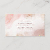 Abstracte Waterverf alcoholinkt Visitekaartje (Achterkant)