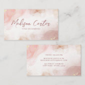 Abstracte Waterverf alcoholinkt Visitekaartje (Voorkant / Achterkant)