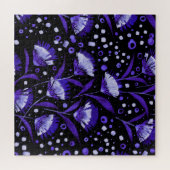 Abstracte Waterverf Anjer Bloemen Patroon Legpuzzel (Horizontaal)