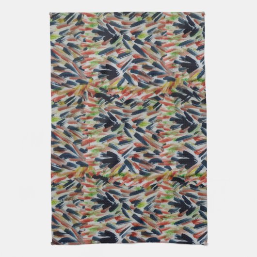 Abstracte Waterverf Art Abstract Theedoek (Verticaal)