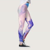 Abstracte Waterverf Art Leggings (Rechts)