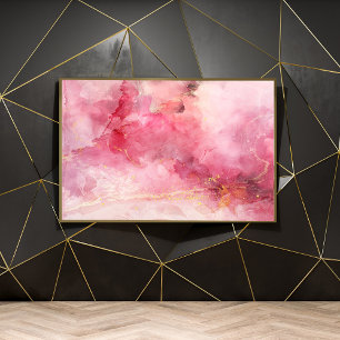 Abstracte Waterverf Art Poster