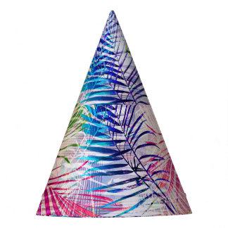 Abstracte Waterverf bladeren allover patroon Feesthoedjes