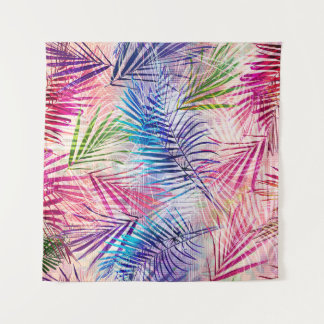 Abstracte Waterverf bladeren allover patroon Wandkleed