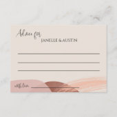 Abstracte Waterverf bruiloft advies Informatiekaartje (Voorkant)