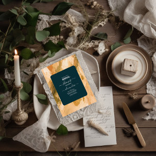 Abstracte Waterverf Brush Stroke Bridal Kaart