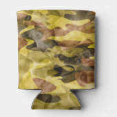 Abstracte Waterverf: Camouflage Tie Dye Blikjeskoeler (Achterkant)