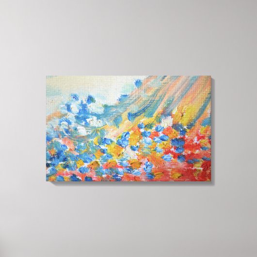 Abstracte Waterverf Canvas Afdruk (Voorkant)