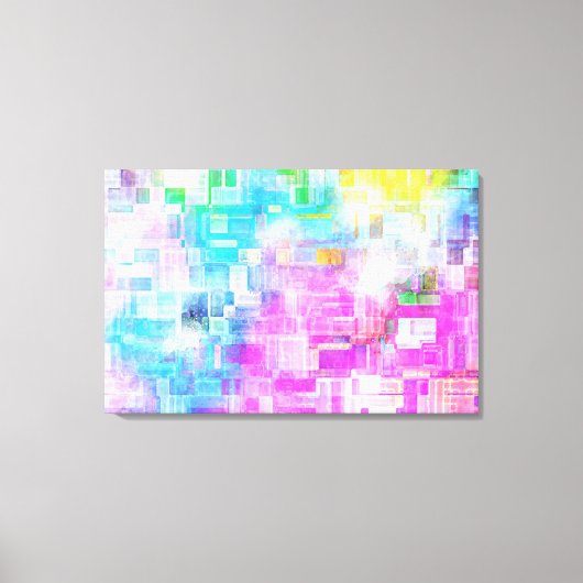 Abstracte Waterverf Canvas Afdruk (Voorkant)