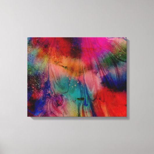 Abstracte Waterverf Canvas Afdruk (Voorkant)